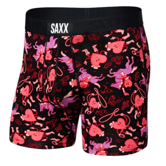 SAXX ULTRA Boxer Briefs with Fly “Heart Cowboys" - Picture 1 of 4